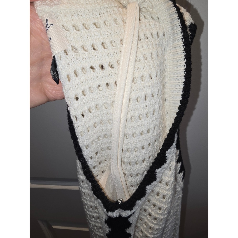 Universal Threads crochet maxi dress cream & black lined with slip dress sz XS‎ - Picture 9 of 9